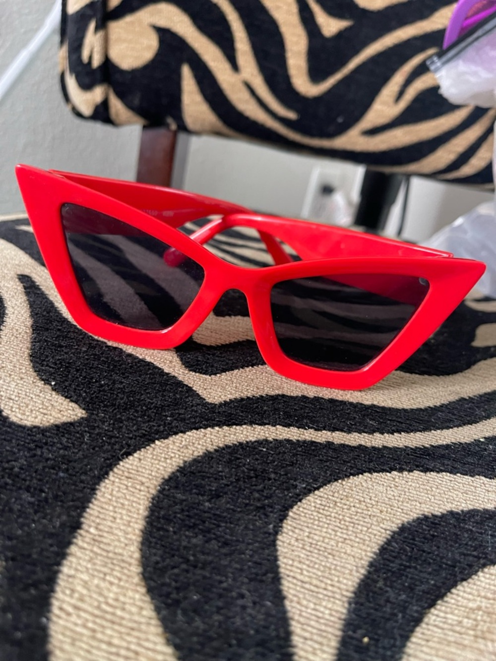 Red Cat Eye Sunglasses - Women's Fashion Shades